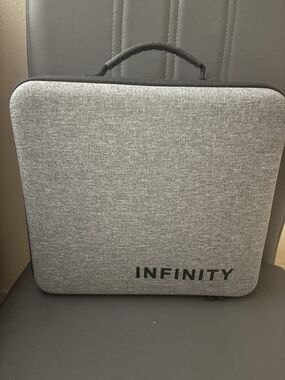 INFINITY Gray Portable Massage Gun 6 Head Sets